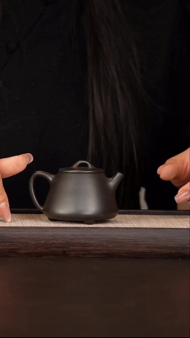 茶壶紫砂茶壶原紫砂高黑料140cc