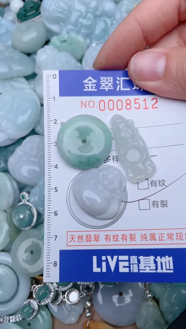 翡翠未镶嵌颈饰8512