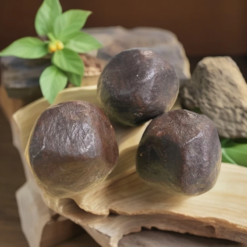 台湾尾单棕色中药研磨皂