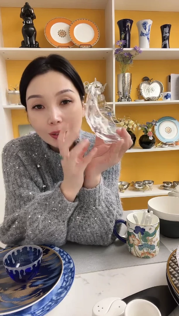 福利款 捷克 水晶 烟灰缸