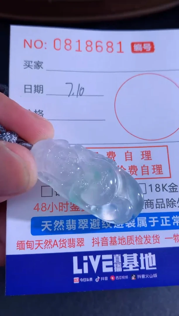 翡翠未镶嵌颈饰天然A货翡翠
