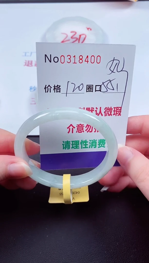 翡翠手镯未镶嵌 0318400