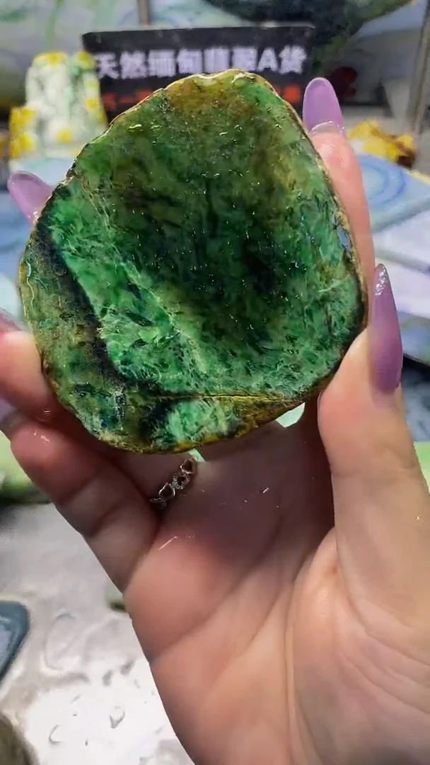 翡翠未镶嵌脚链天然缅甸翡翠A货801