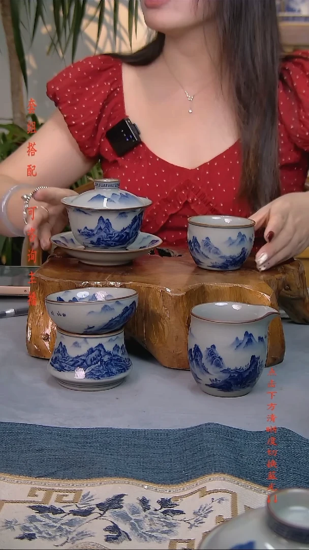简装家用款4件套 老陶泥开片纹陶瓷茶具