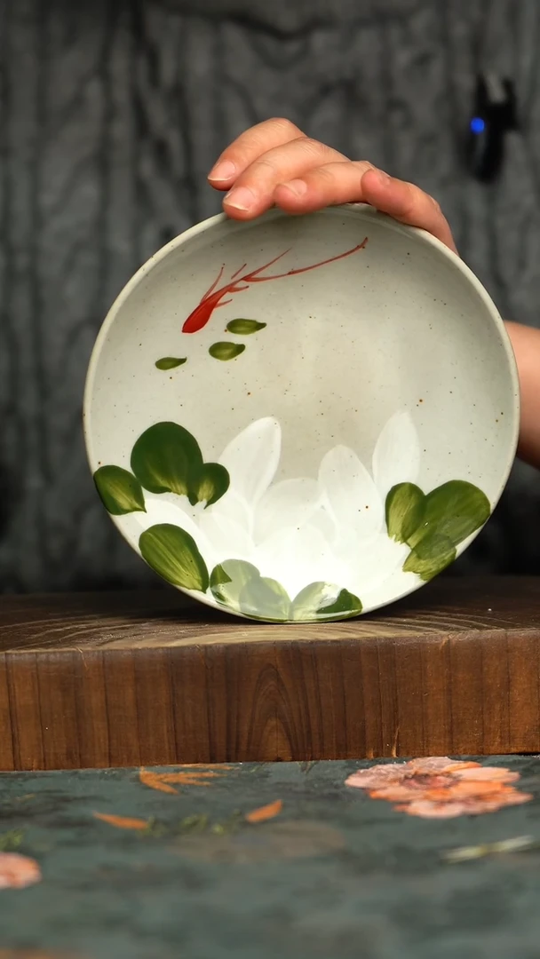 杯釉下彩手工手绘同款陶器