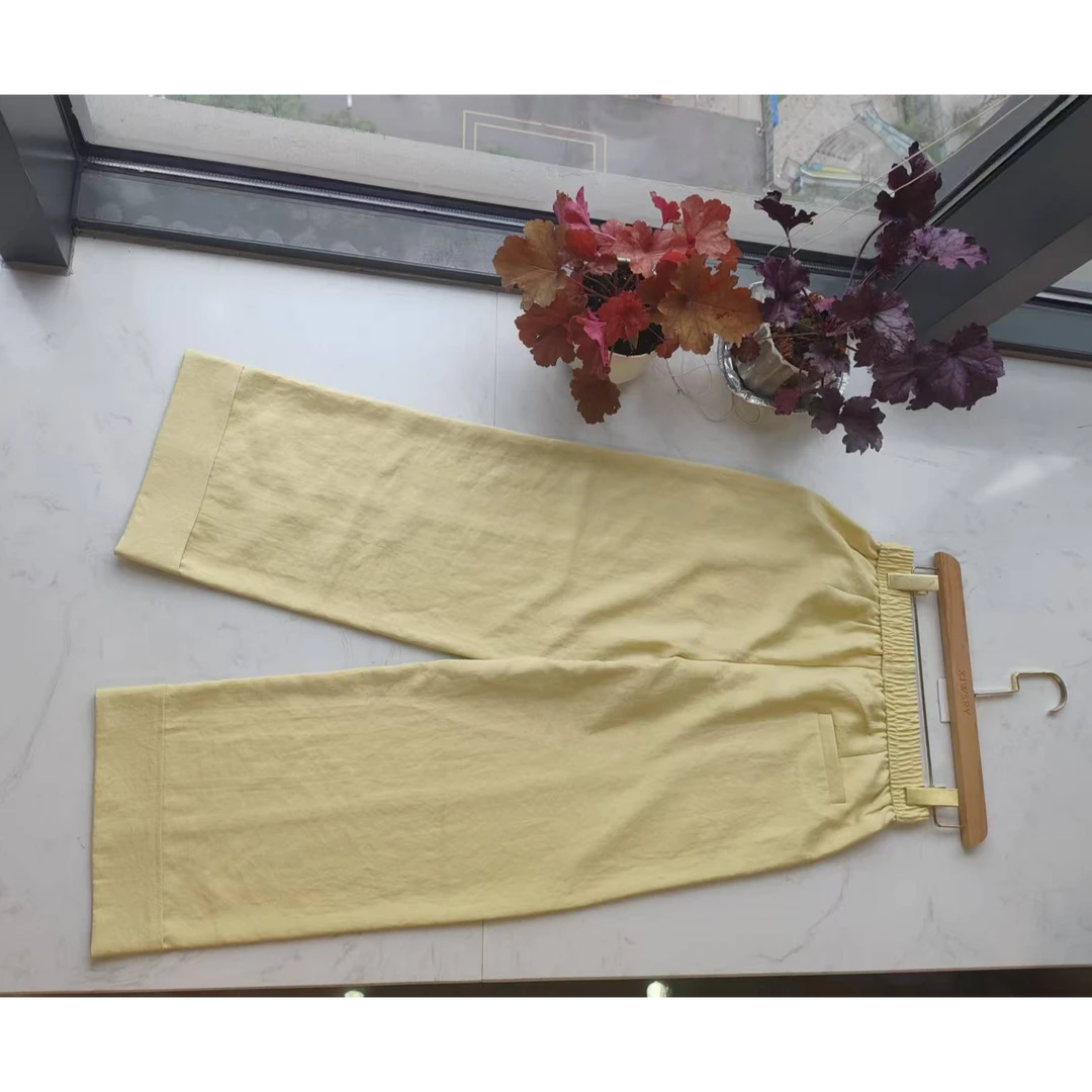 XJWSRY/轩骏夏季阔腿裤高腰直筒裤阔腿裤薄款休闲裤时尚夏款流