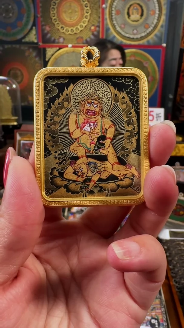 【闪购商品】吊坠壹善缘城手绘唐卡新春大促黑C