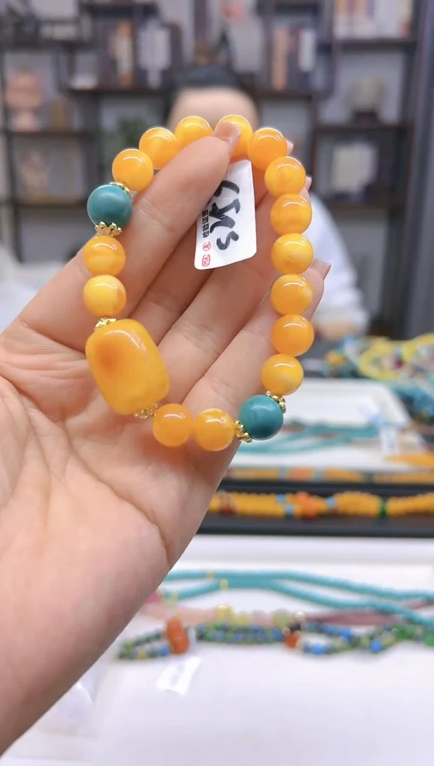 【闪购商品】蜜蜡手链未镶嵌DIY款S253