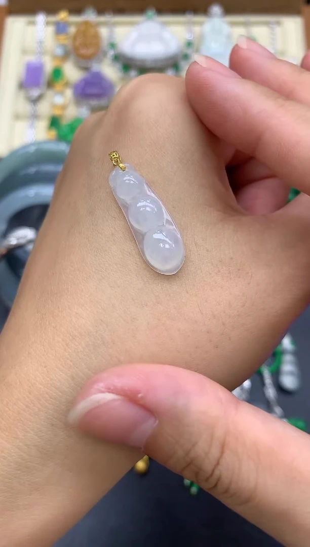 翡翠18K金镶嵌颈饰4-中国好珍宝