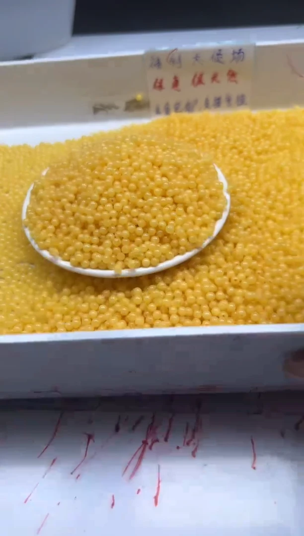 未镶嵌颈饰蜜蜡w1463白花蜜蜡4mm*50颗