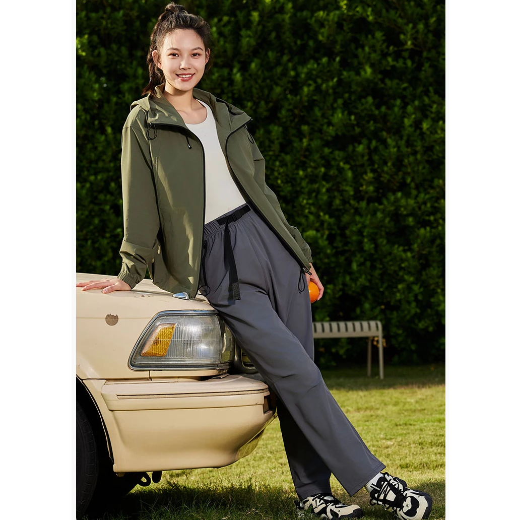 【多多家】女士骨鸟登山布防泼水防晒运动休闲裤 UPF50+【6290女款】