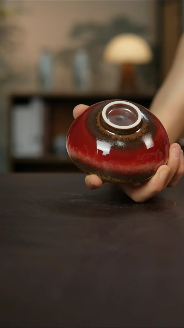 杯景德镇陶瓷杯碗柴烧多人微瑕