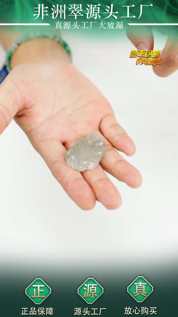 石英质玉未镶嵌颈饰叶子