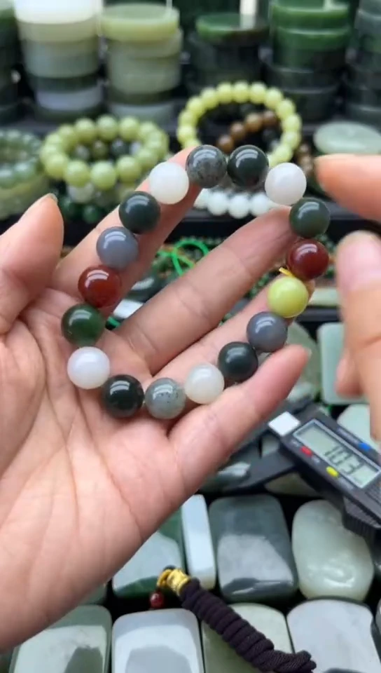 未镶嵌和田玉珠宝半成品手串