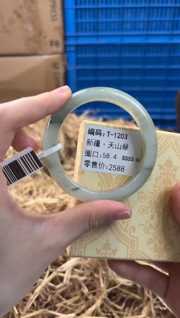 未镶嵌手镯石英质玉T-1203