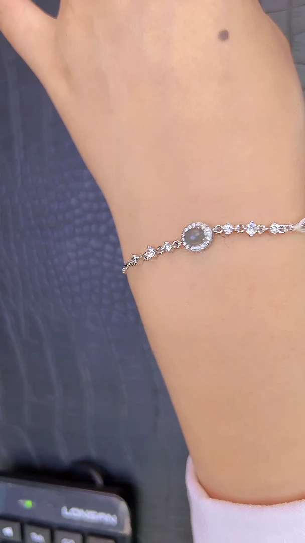 未镶嵌手链翡翠翡翠单颗蛋面手链