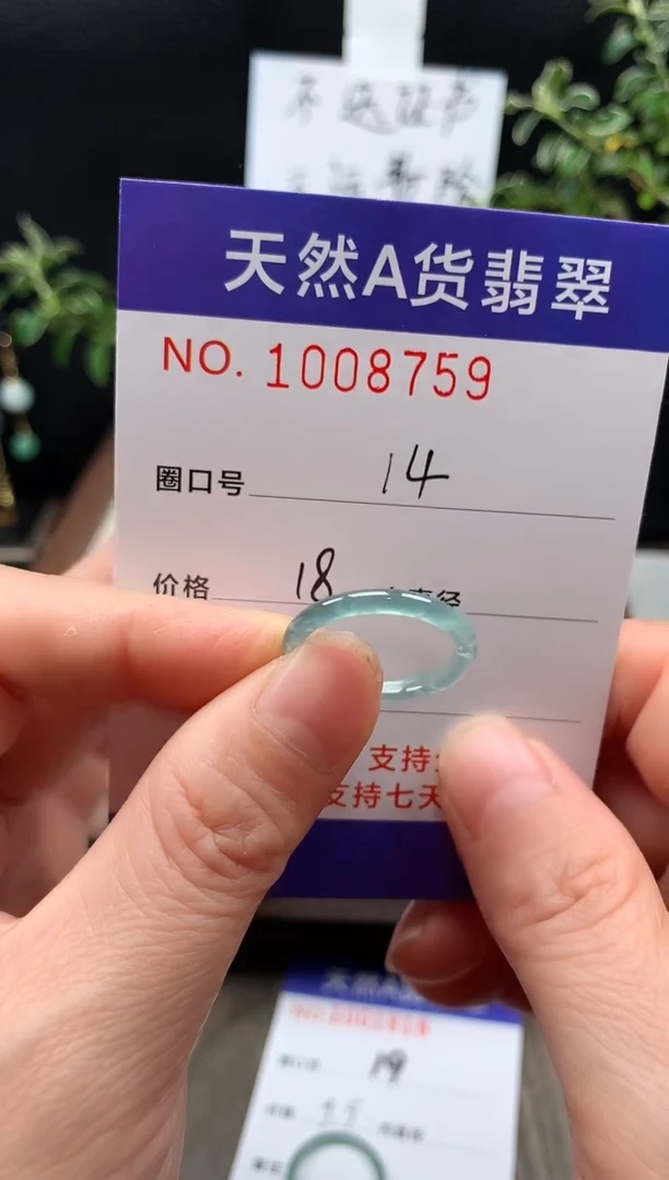 未镶嵌戒指翡翠14#