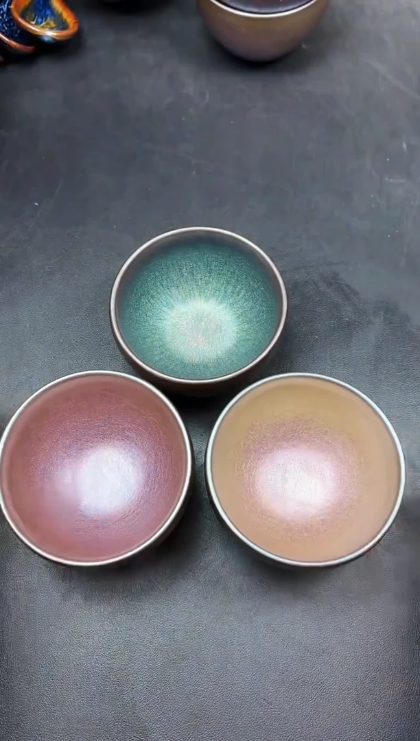 茶盏65三只微瑕