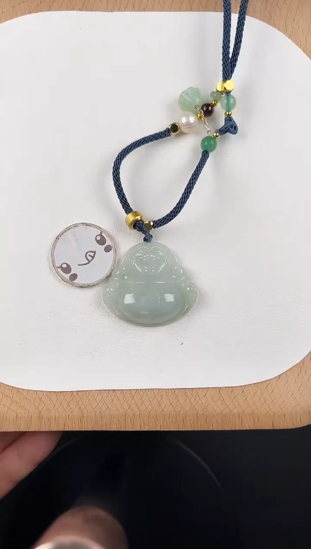颈饰未镶嵌翡翠孤品-16