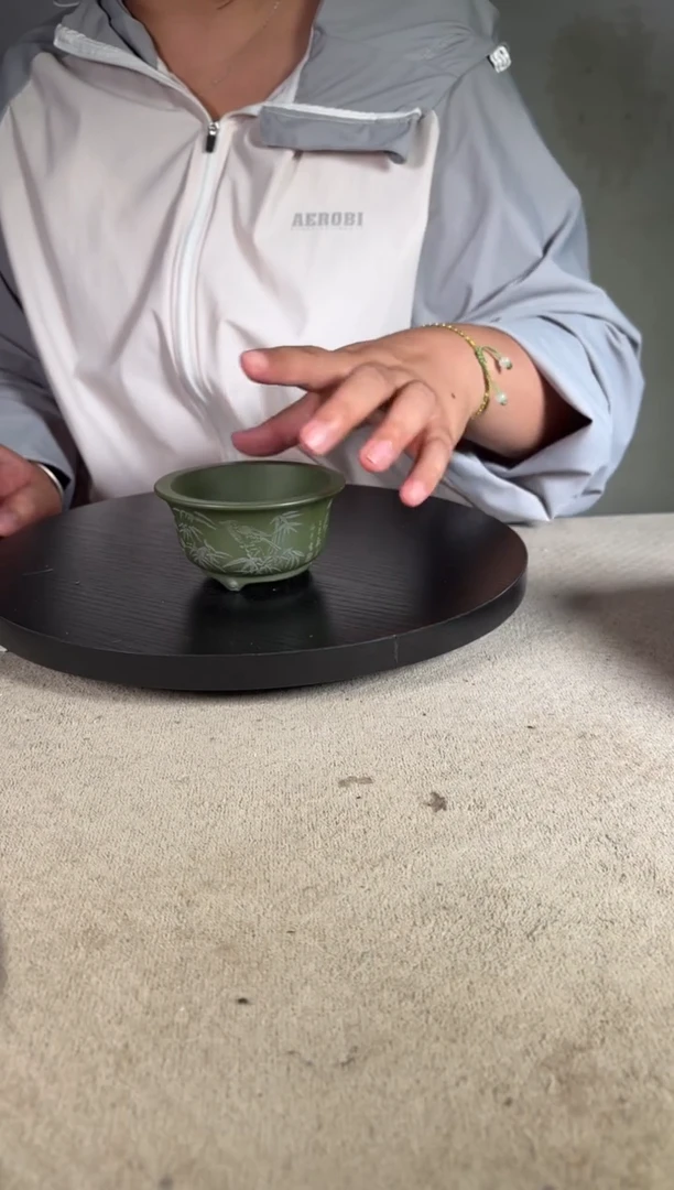 宜兴紫砂花盆小盆