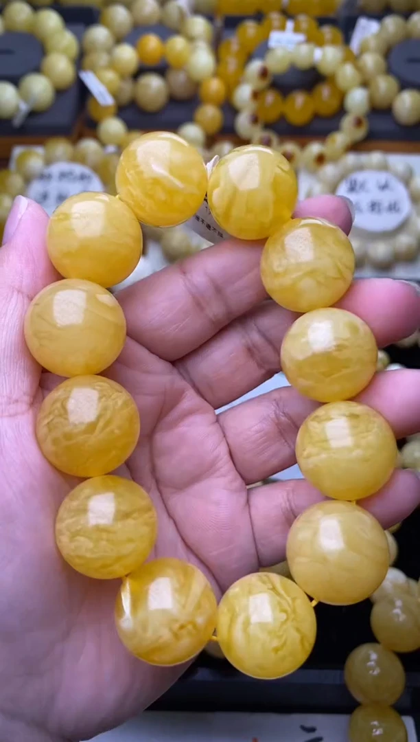 裸石琥珀未镶嵌富**油大小姐珠宝严选105