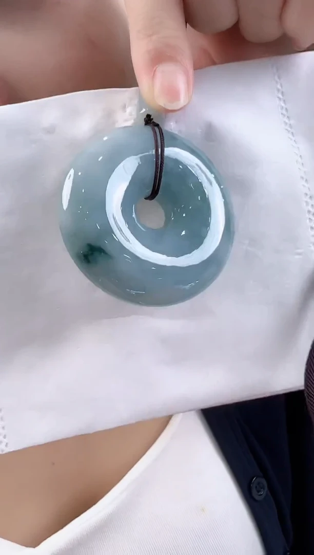 翡翠未镶嵌吊坠(不含链)孤品翡翠A货平安扣吊坠