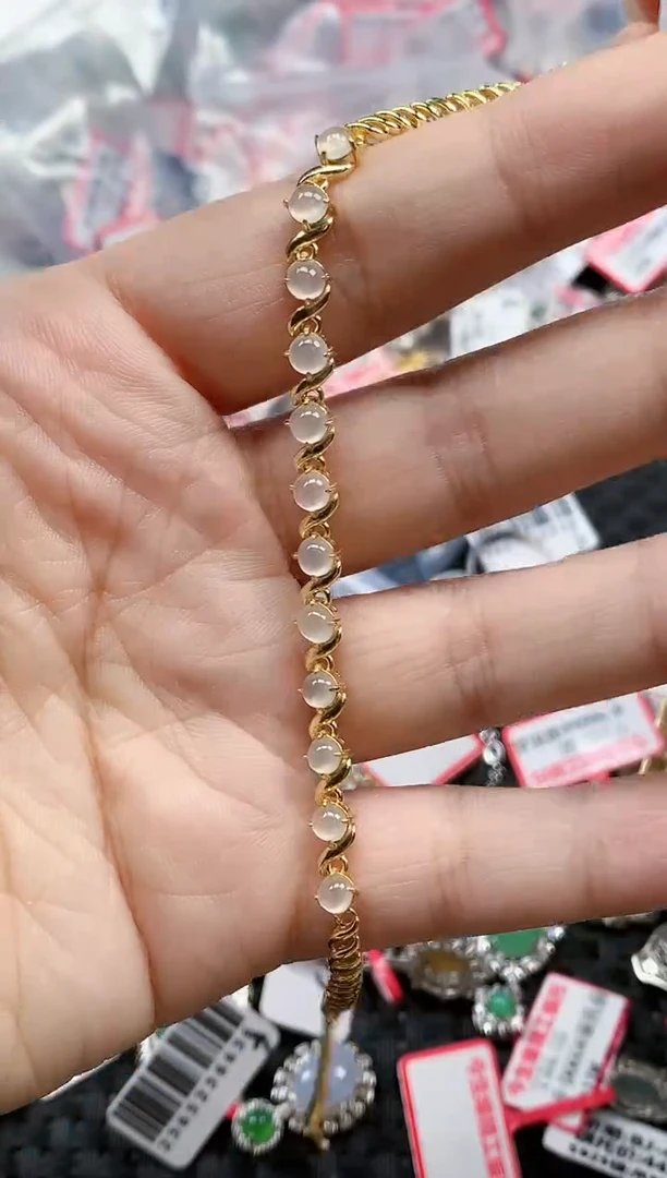 银S925镶嵌戒指翡翠天然A货缅甸翡翠