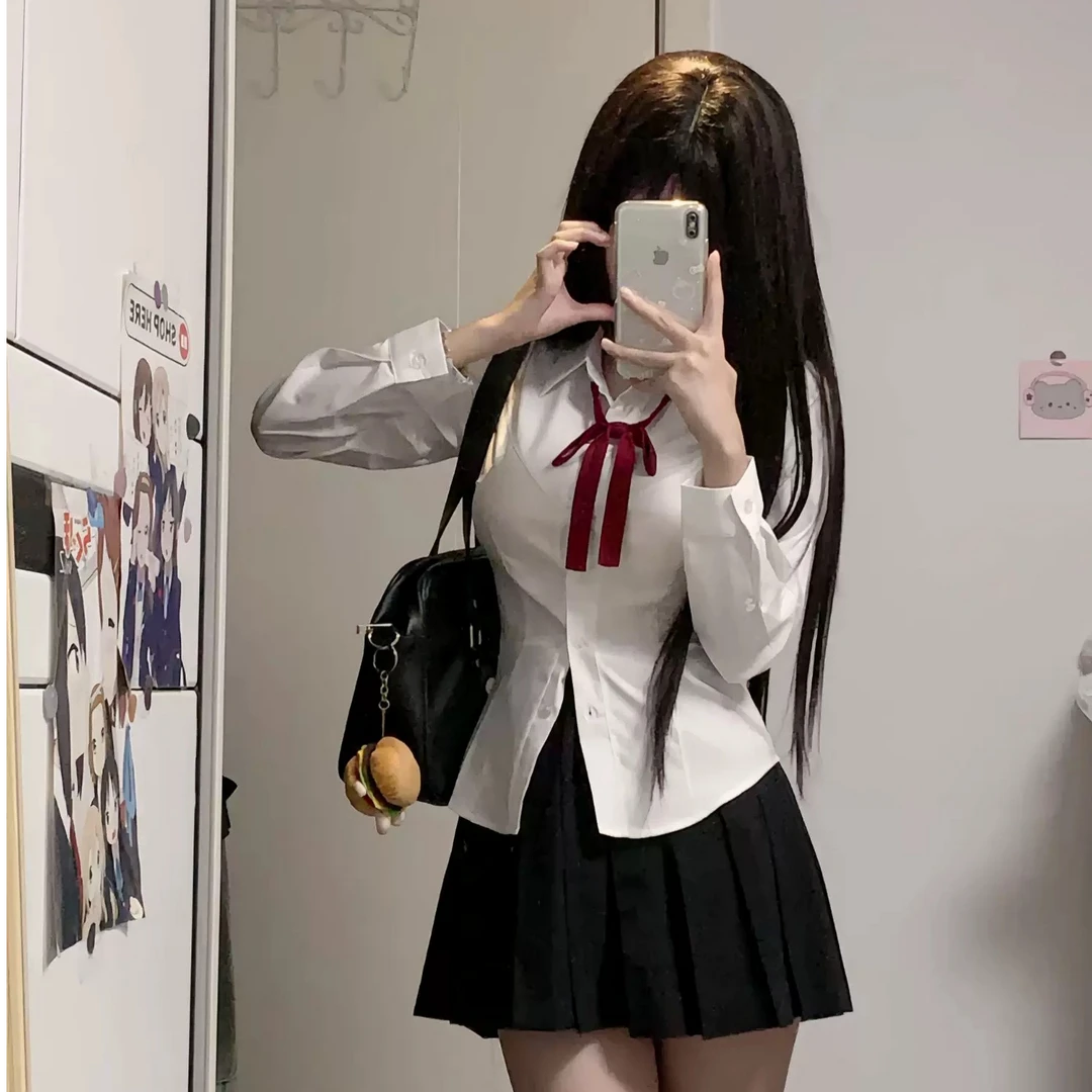 【JK衬衫合集】正版收腰衬衫百搭日系甜美校供学院风显瘦夏季少女