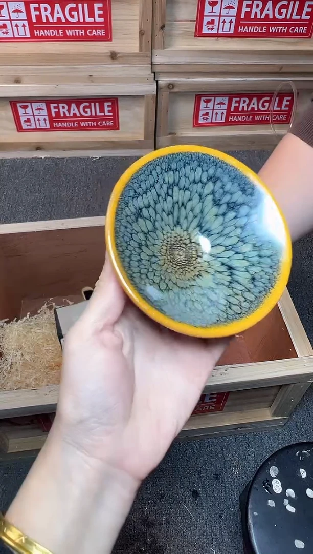 茶盏鹧鸪 撇口 建窑建盏主人杯