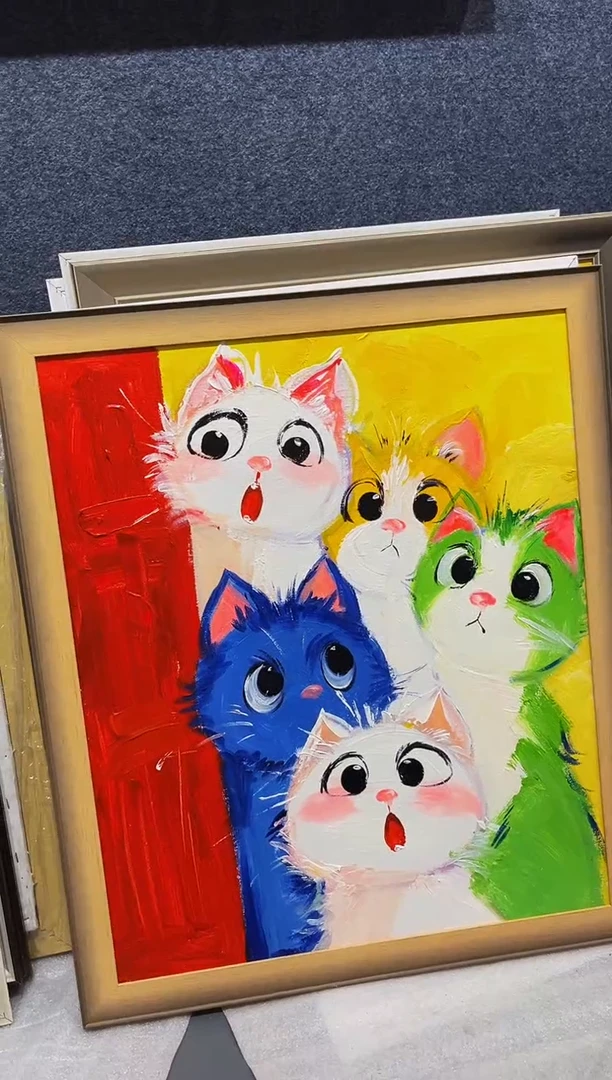 【闪购商品】油画68号 50*60猫-手绘油画