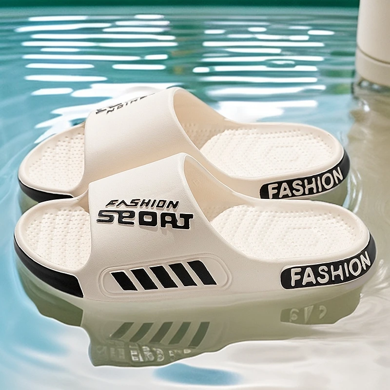 HTKD男士拖鞋夏季防滑厚底凉拖鞋室内外穿舒适家居浴室拖鞋男