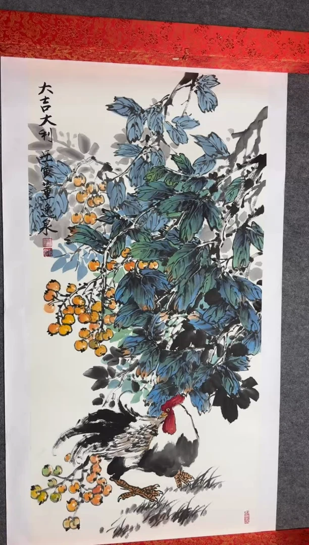 国画柒***壹手绘8平尺左右