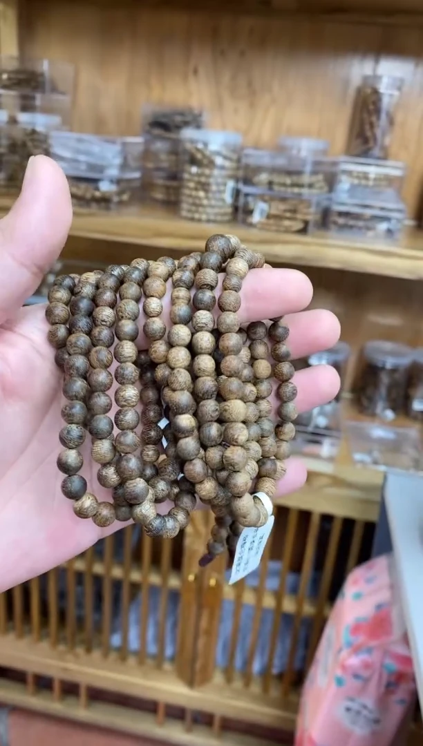 沉香手串文莱圆珠长串0.7多样性发其一