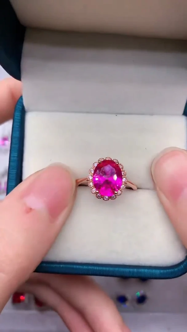 【闪购商品】尖晶石戒指银S925镶嵌·······