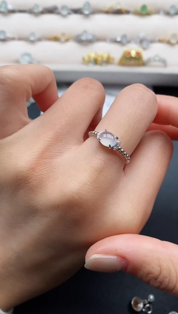 银S925镶嵌戒指翡翠111111111+7