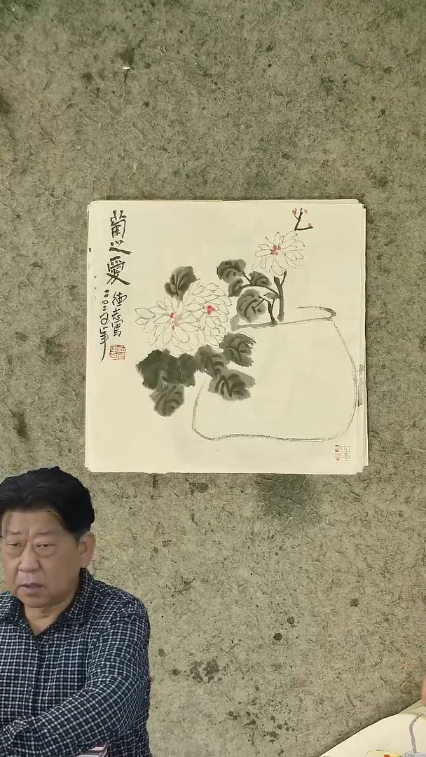 国画温德志老师 国画 禅意小品  34*34cm