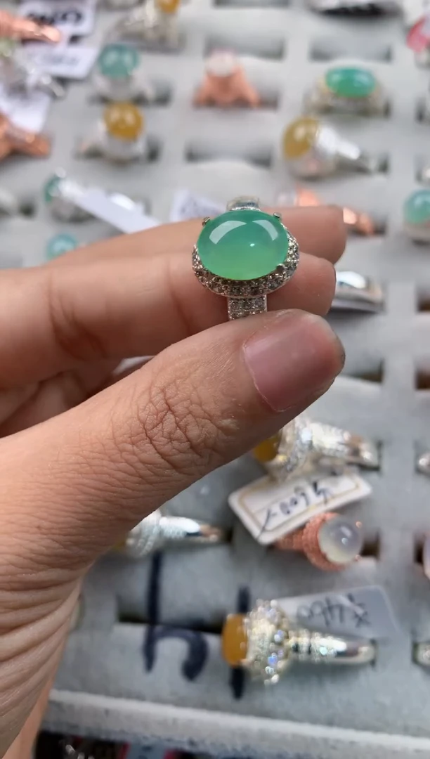 未镶嵌戒指翡翠14           8