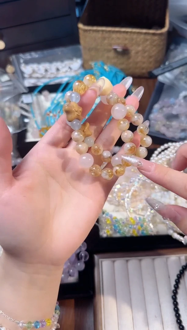 水晶手链未镶嵌a31黄塔