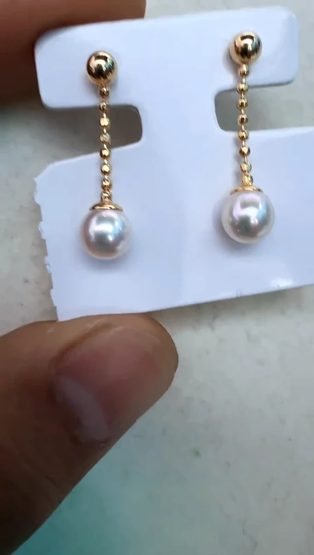 【闪购商品】海水珍珠耳饰银S925镶嵌耳钉
