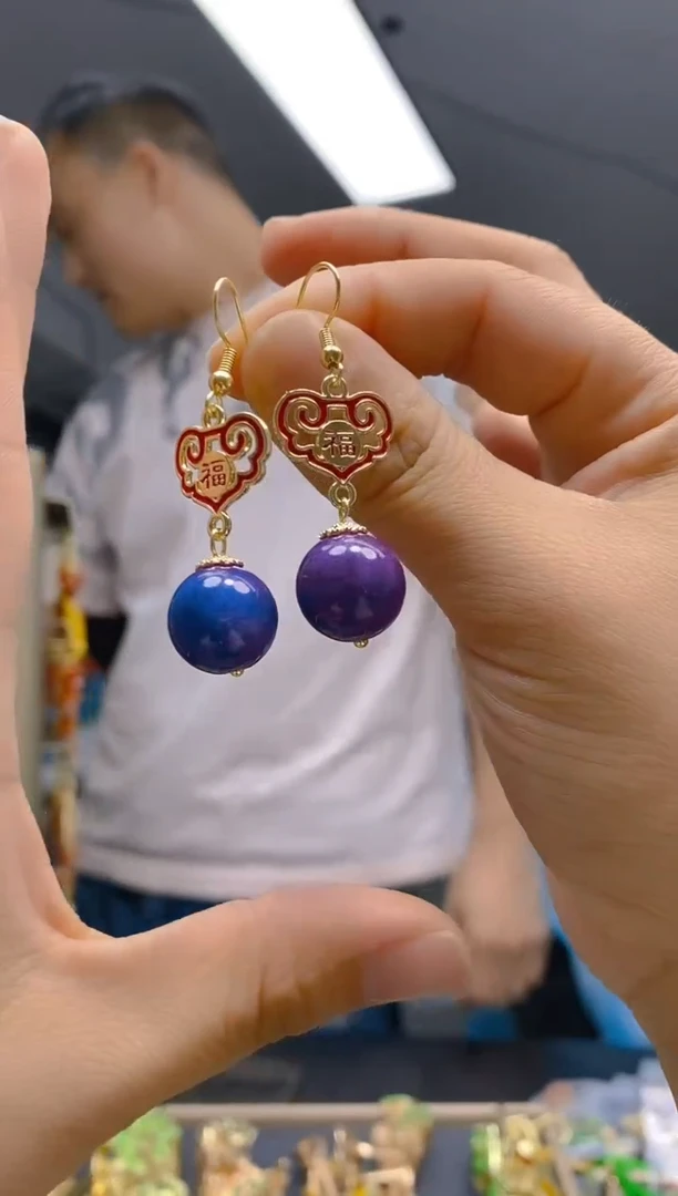 【闪购商品】玛瑙/玉髓耳饰合金11玛瑙饰品