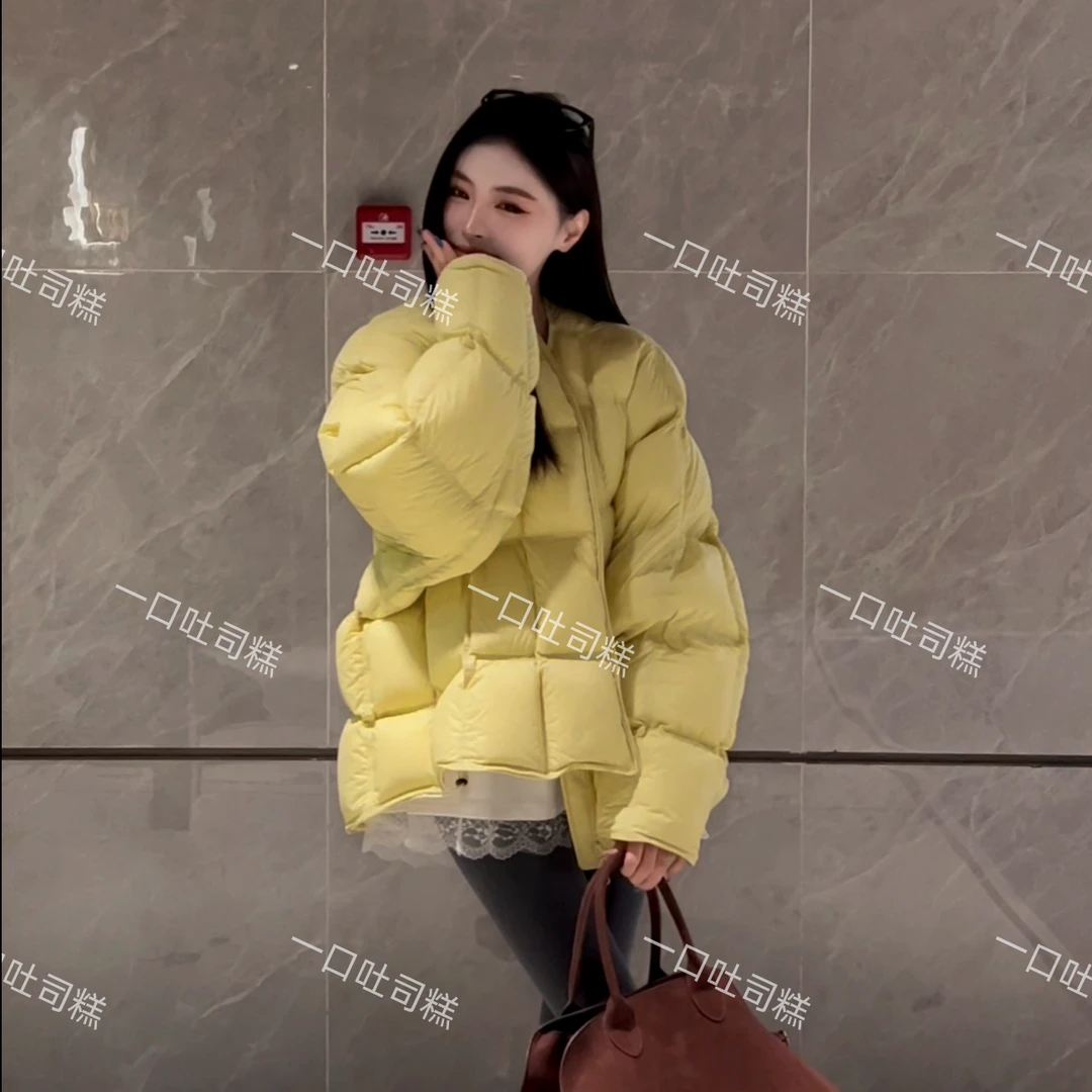 2024冬季-新韩版百搭棉衣外套女新款短款棉服云朵泡芙洋气时尚
