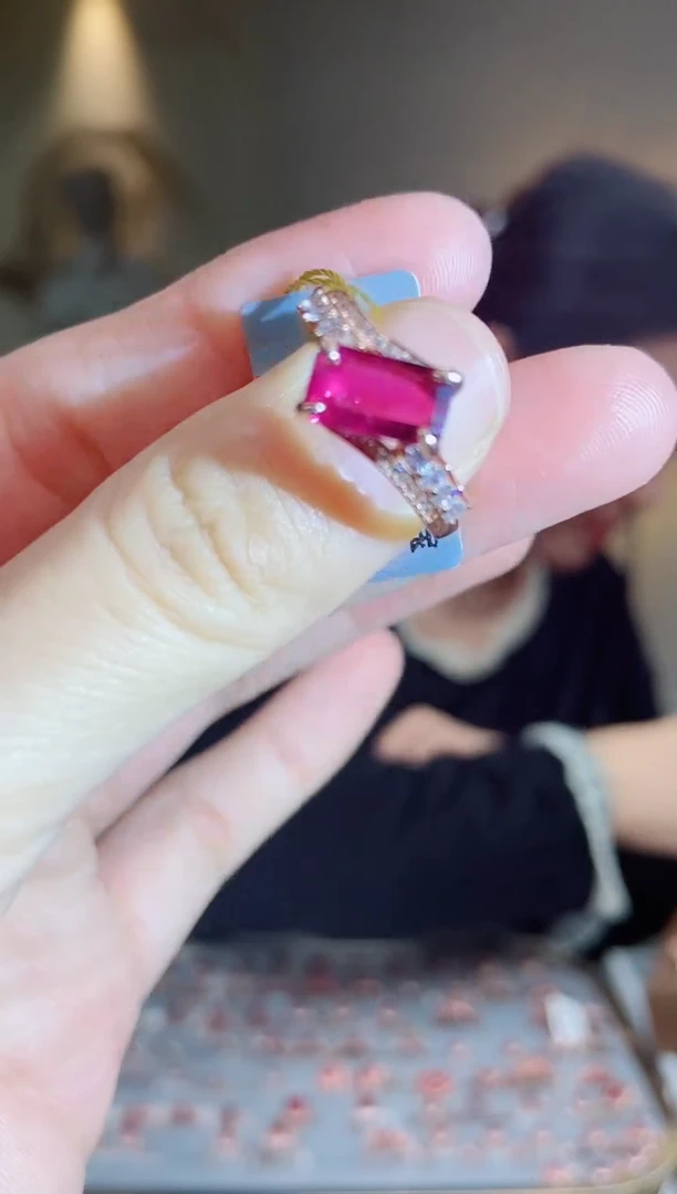 银S925镶嵌手饰碧玺手饰