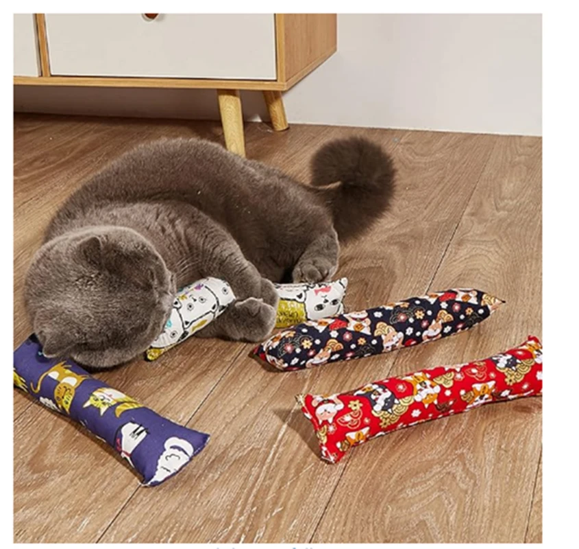 创意猫猫抱枕逗猫啃咬磨爪玩具