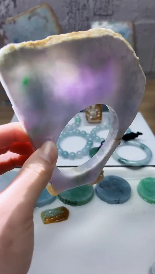 裸石翡翠天然翡翠A货石 南 755