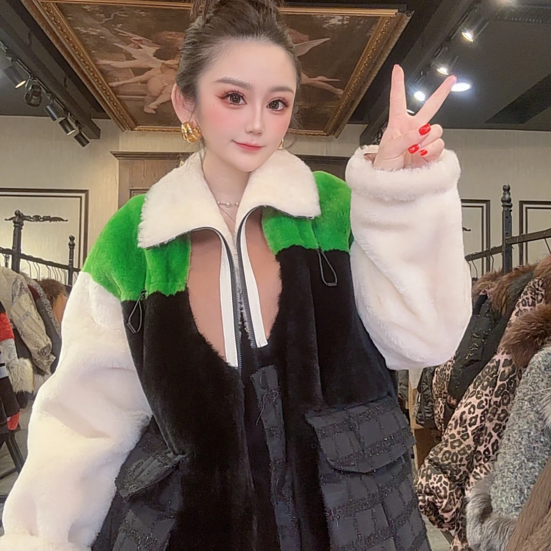 【DCP•Flagship store】85055-E 新款时尚皮草外套