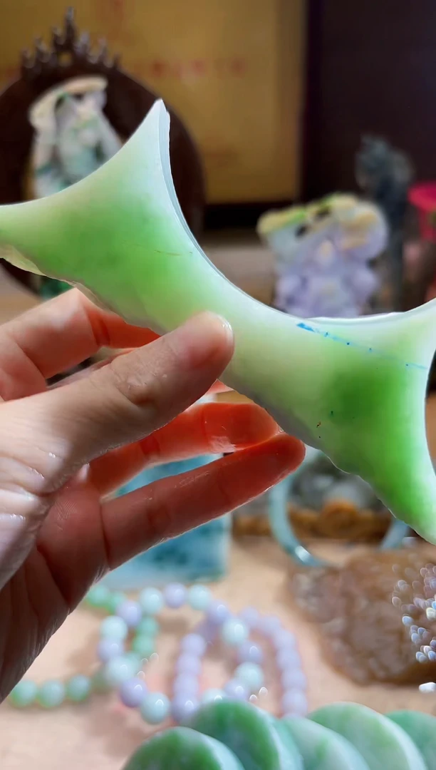 未镶嵌挂件翡翠A货柠优5917