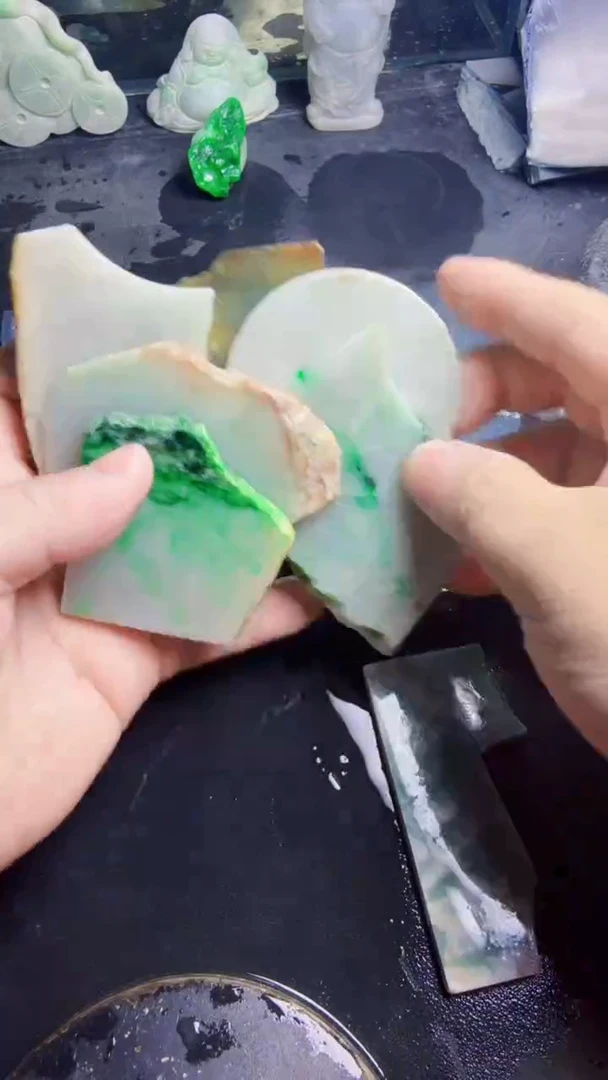 未镶嵌挂件翡翠天然翡翠079