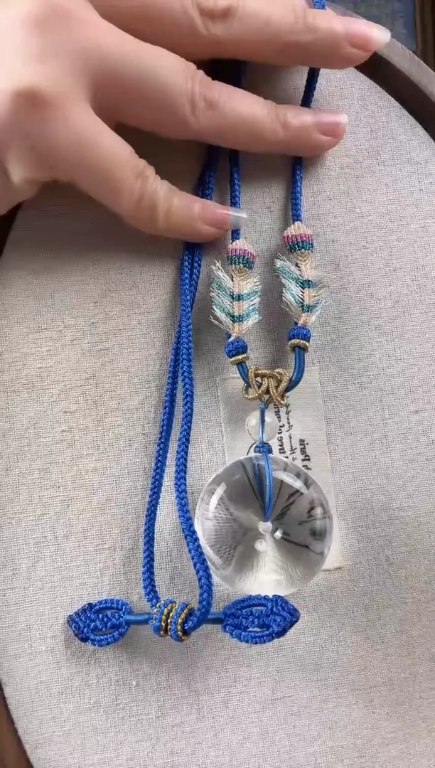 颈饰未镶嵌水晶纯天然水晶平安扣