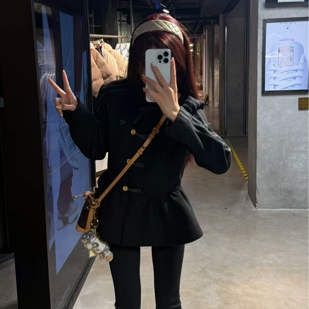 adidas 三叶草 新中式花苞收腰运动修身唐装外套KR5068 KR5069