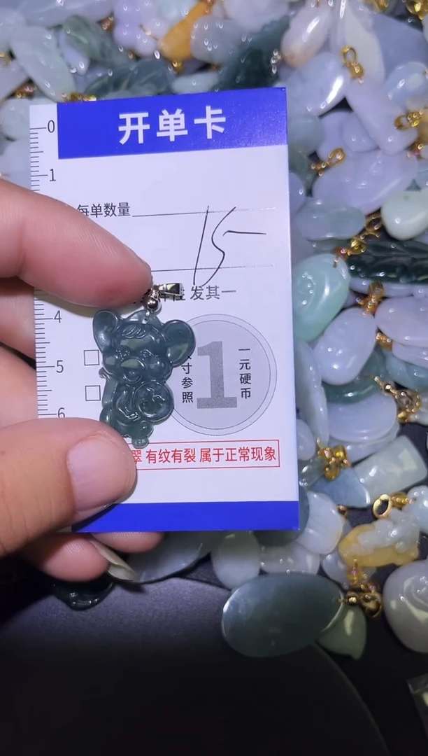 颈饰未镶嵌翡翠天然A货翡翠